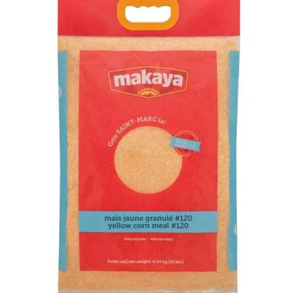Makaya Yellow Corn Meal #120 – 10 lbs